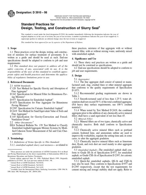 test panels for surry seals|slurry seal design practices.